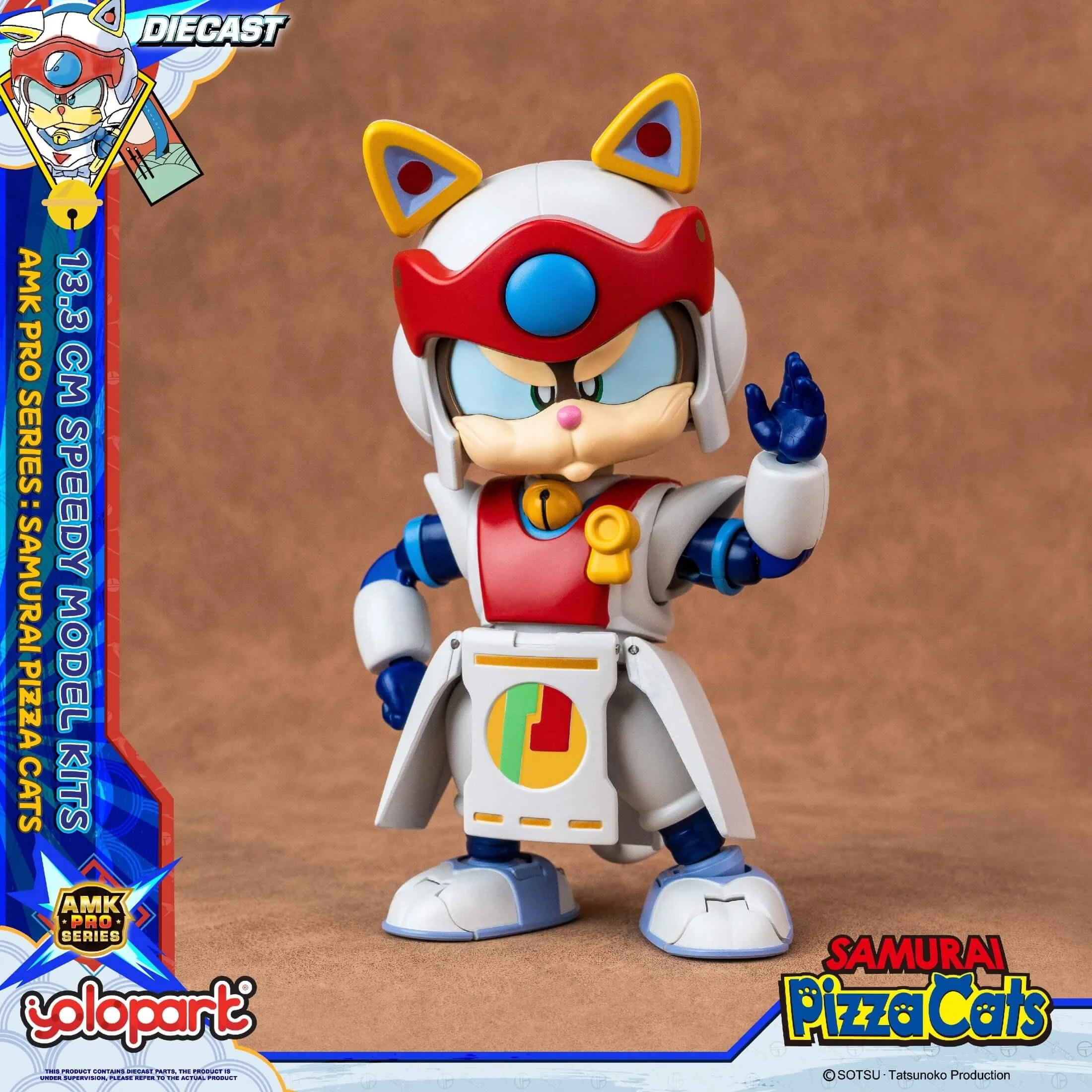 Samurai Pizza Cats - 13.3 cm Speedy Model Kit - AMK PRO Series - Image 15
