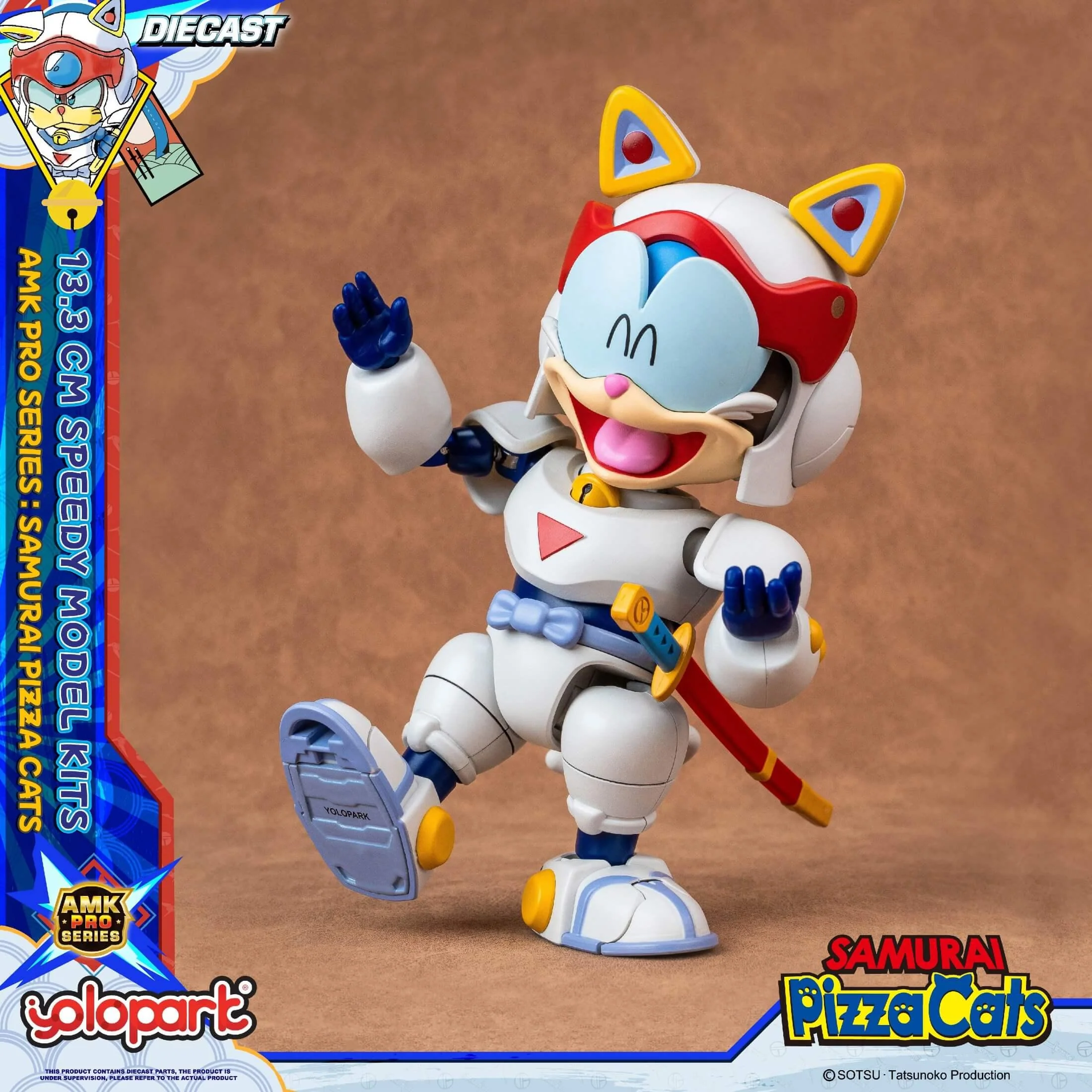 Samurai Pizza Cats - 13.3 cm Speedy Model Kit - AMK PRO Series - Image 21