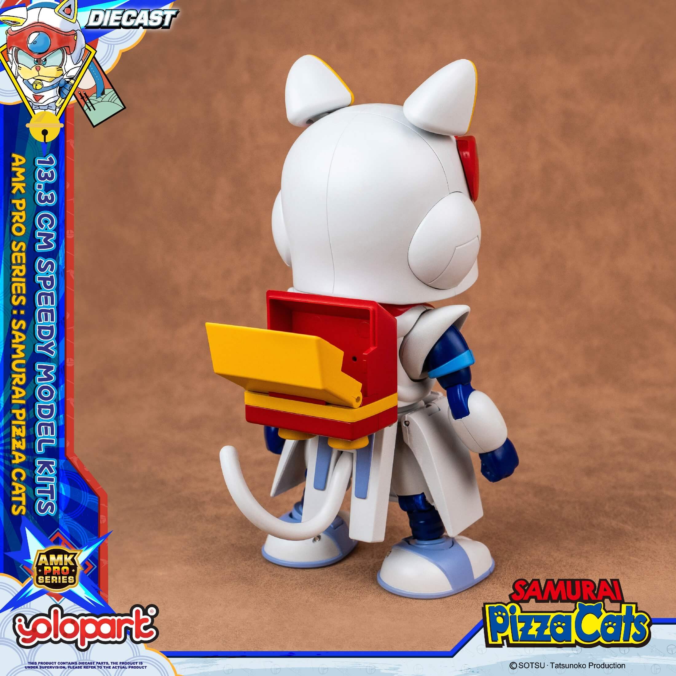Samurai Pizza Cats - 13.3 cm Speedy Model Kit - AMK PRO Series - Image 29