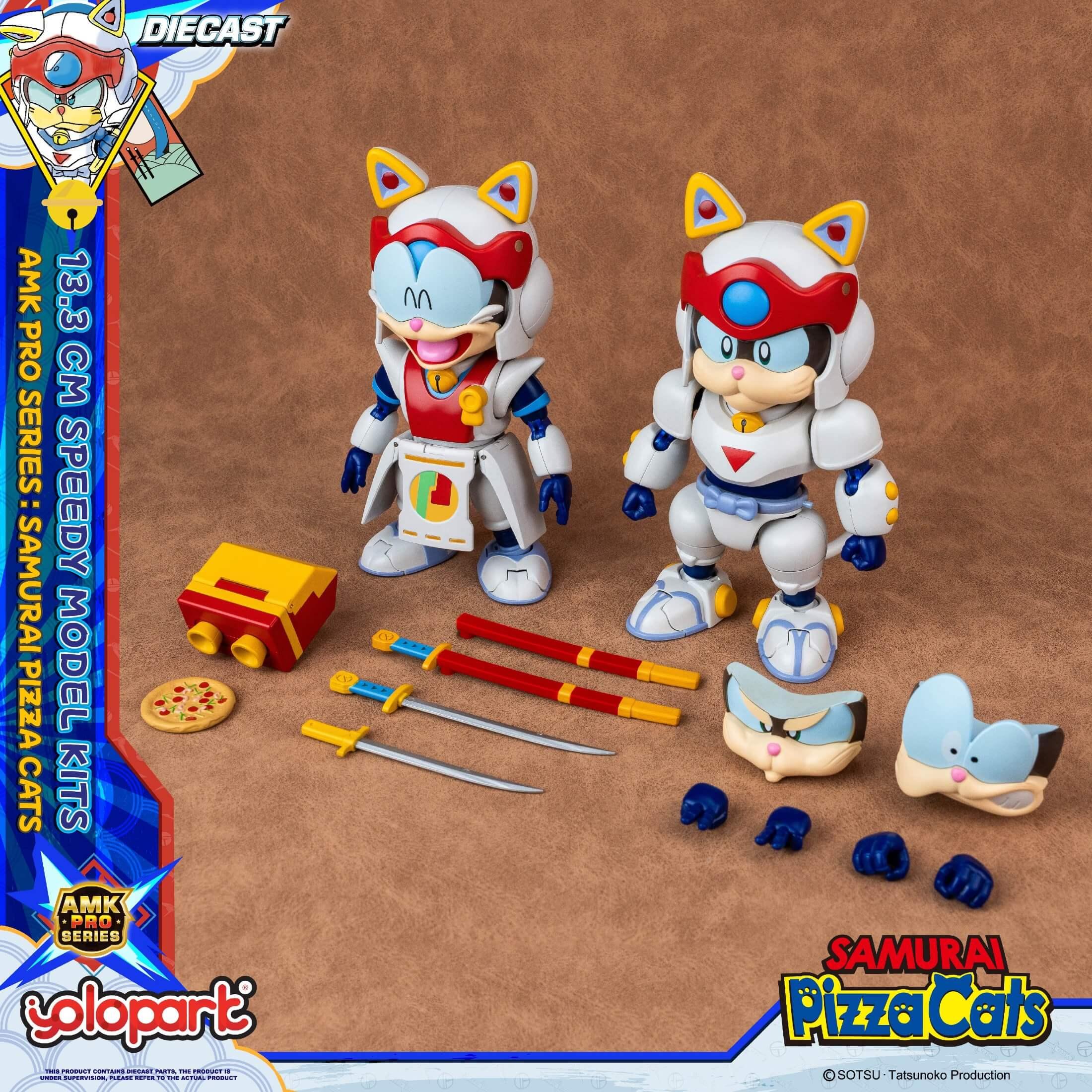 Samurai Pizza Cats - 13.3 cm Speedy Model Kit - AMK PRO Series - Image 3