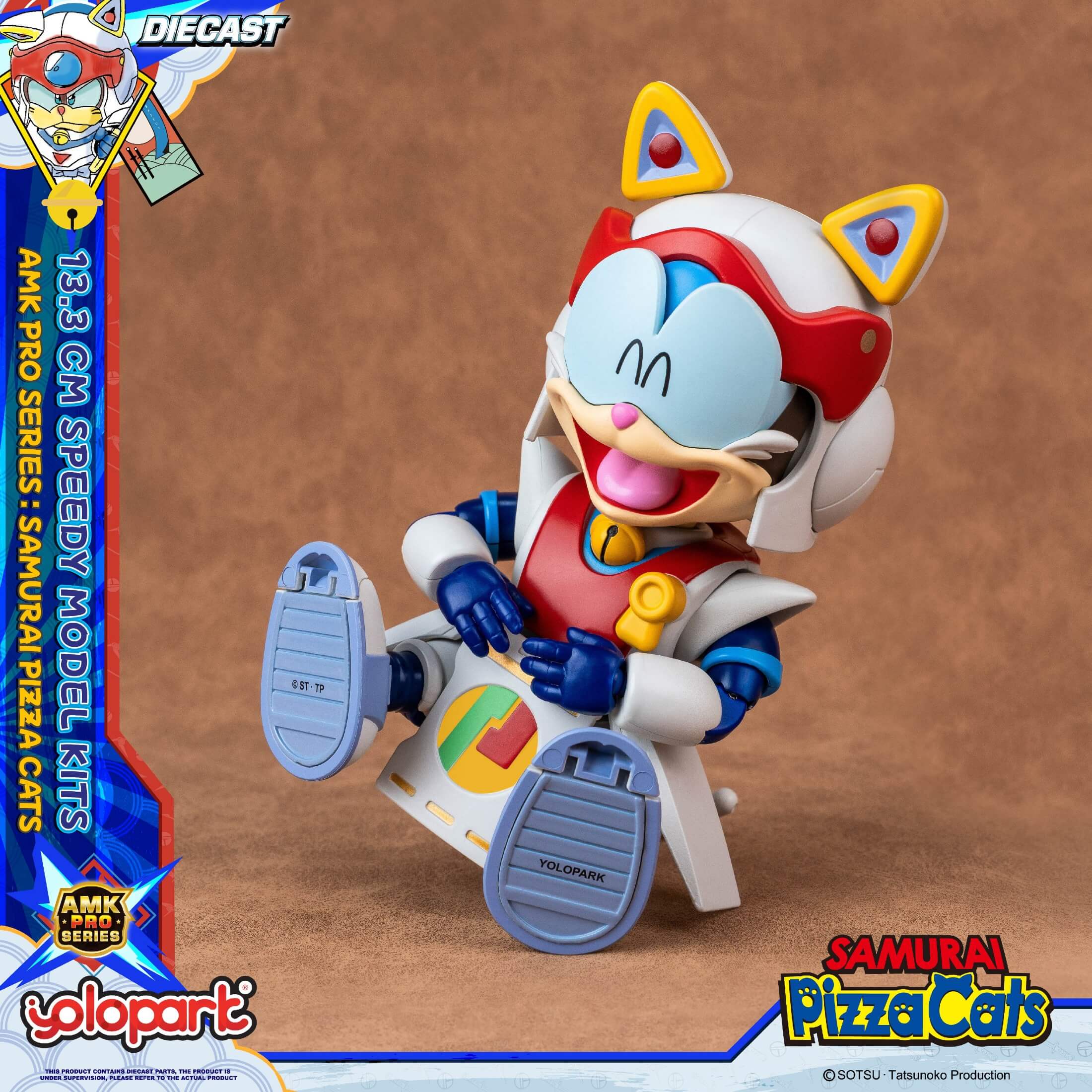 Samurai Pizza Cats - 13.3 cm Speedy Model Kit - AMK PRO Series - Image 32