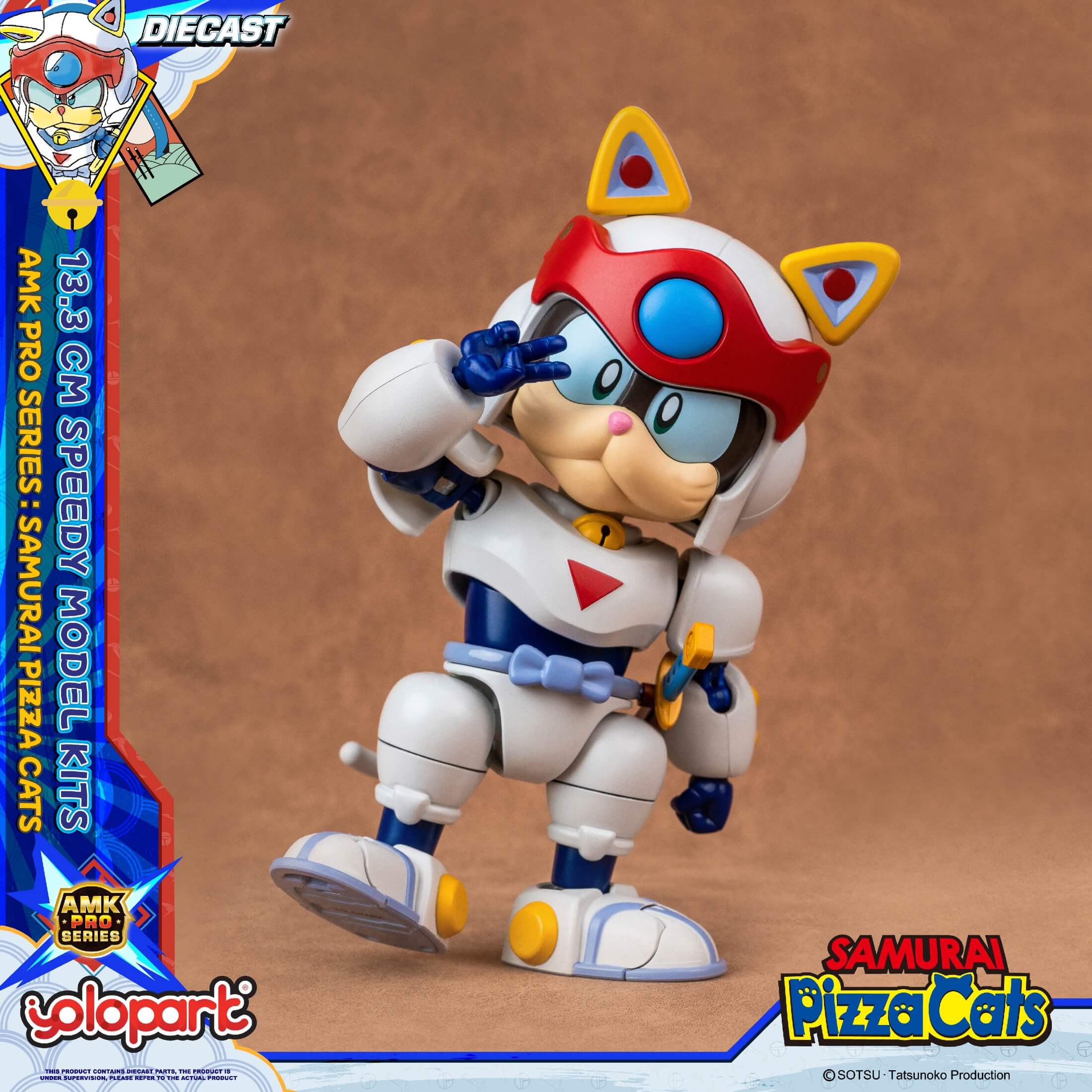 Samurai Pizza Cats - 13.3 cm Speedy Model Kit - AMK PRO Series - Image 33