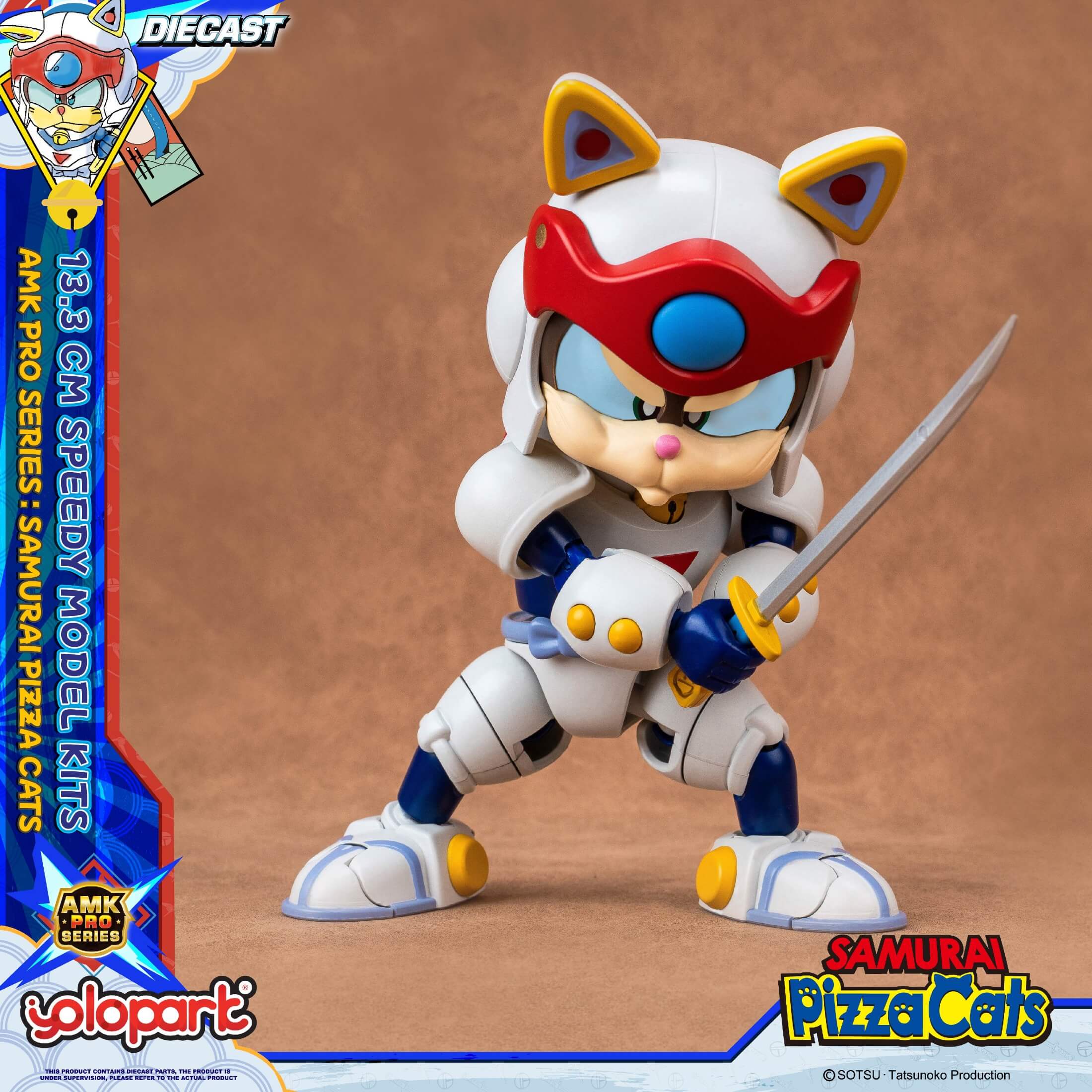 Samurai Pizza Cats - 13.3 cm Speedy Model Kit - AMK PRO Series - Image 36