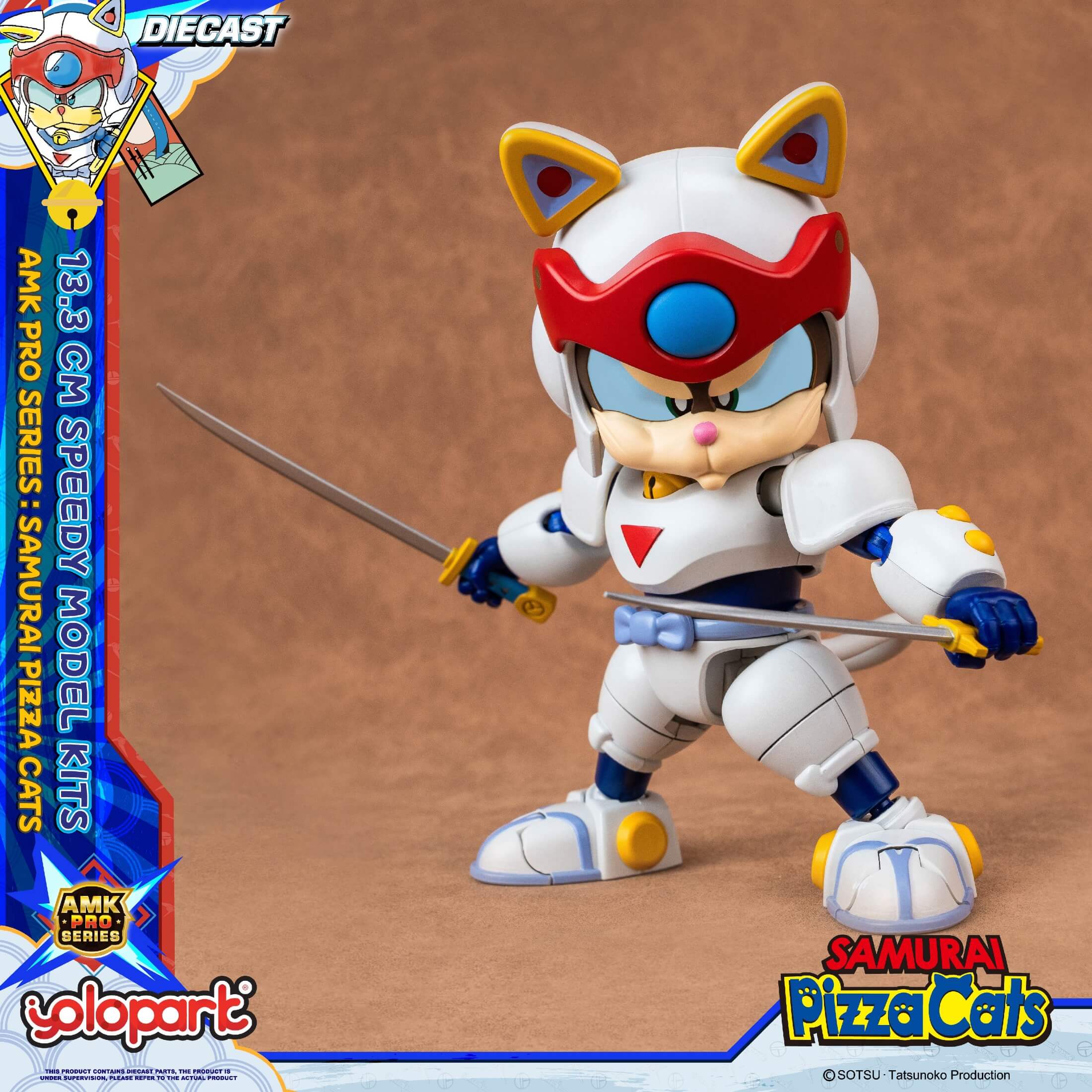Samurai Pizza Cats - 13.3 cm Speedy Model Kit - AMK PRO Series - Image 38