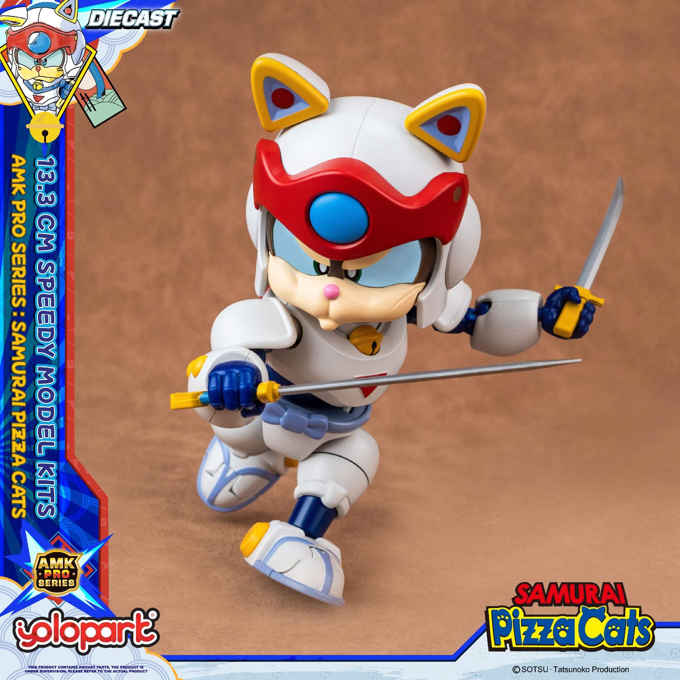 Samurai Pizza Cats - 13.3 cm Speedy Model Kit - AMK PRO Series - Image 39