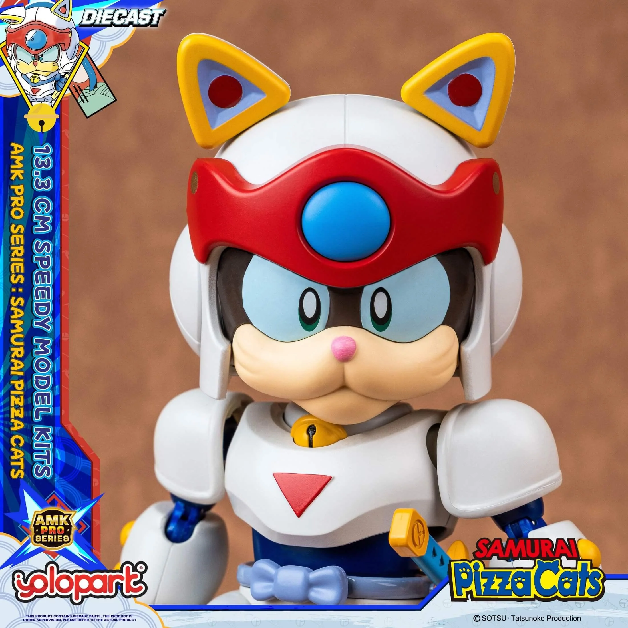 Samurai Pizza Cats - 13.3 cm Speedy Model Kit - AMK PRO Series - Image 4