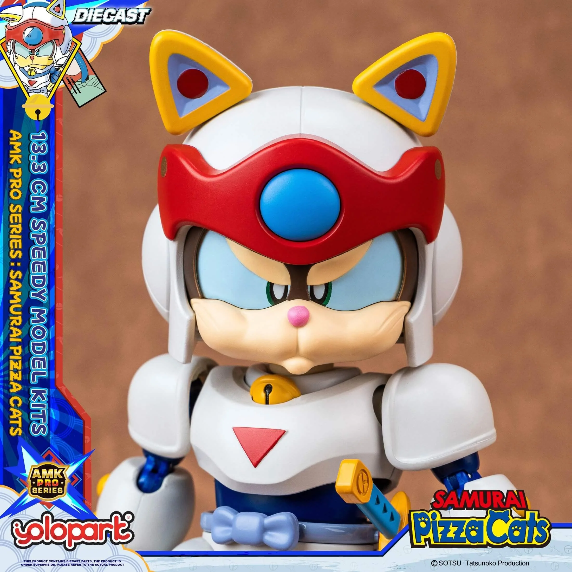 Samurai Pizza Cats - 13.3 cm Speedy Model Kit - AMK PRO Series - Image 5
