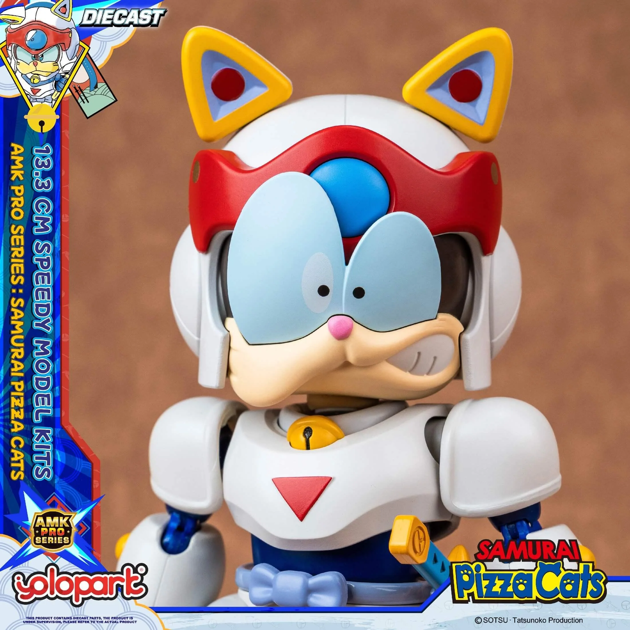 Samurai Pizza Cats - 13.3 cm Speedy Model Kit - AMK PRO Series - Image 6