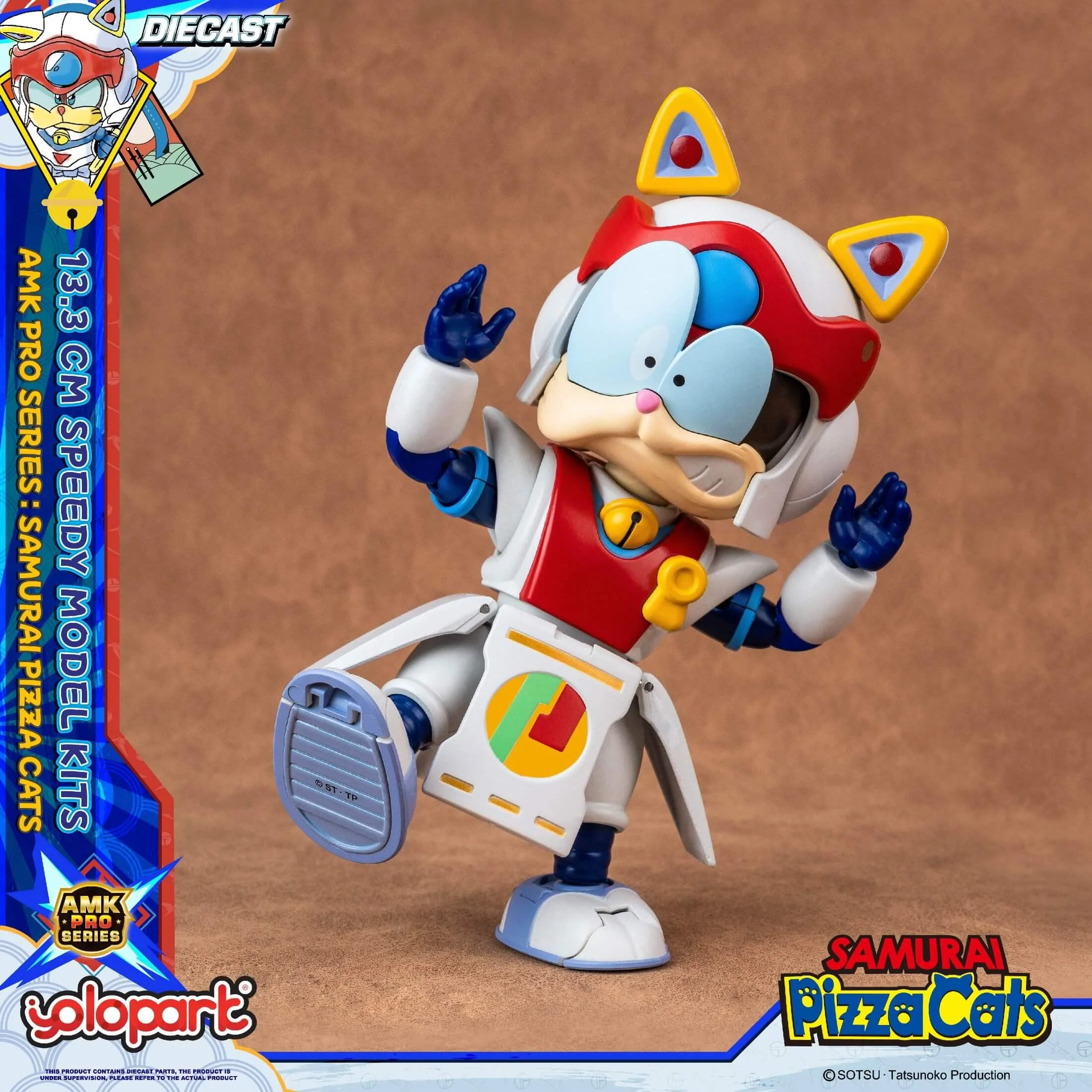 Samurai Pizza Cats - 13.3 cm Speedy Model Kit - AMK PRO Series - Image 8