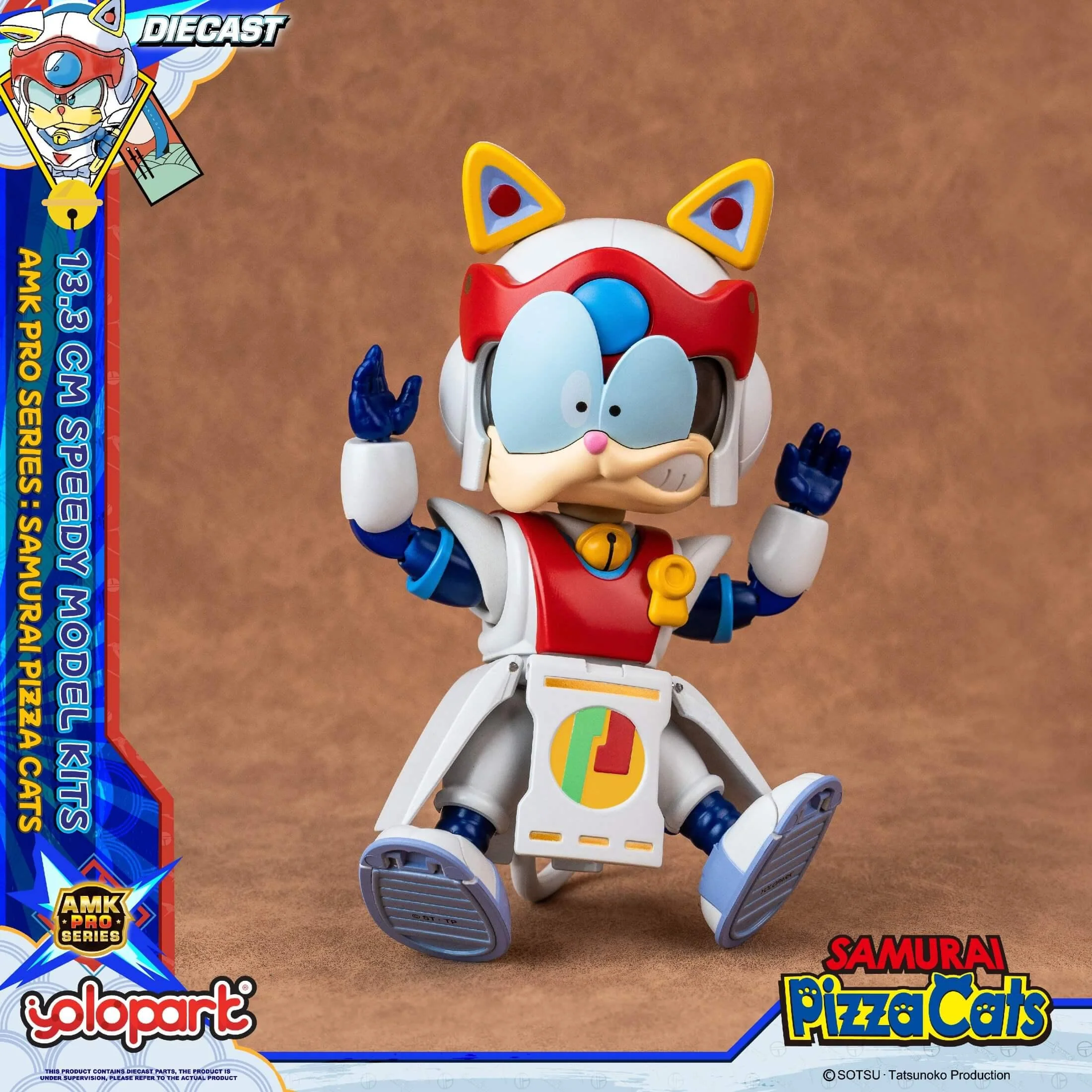 Samurai Pizza Cats - 13.3 cm Speedy Model Kit - AMK PRO Series - Image 9