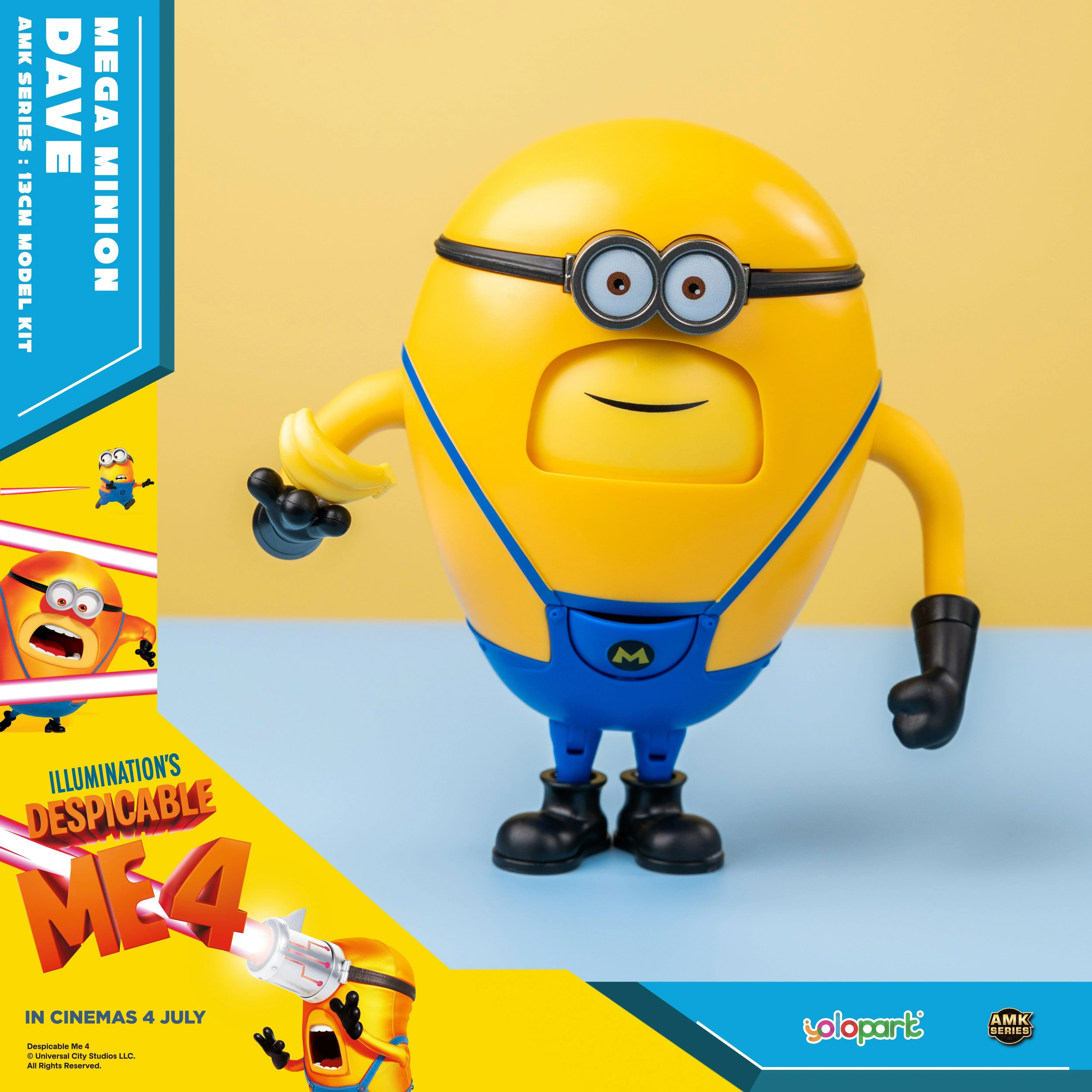 Despicable Me 4 - 12cm Mega Minion Dave Model Kit - Image 7