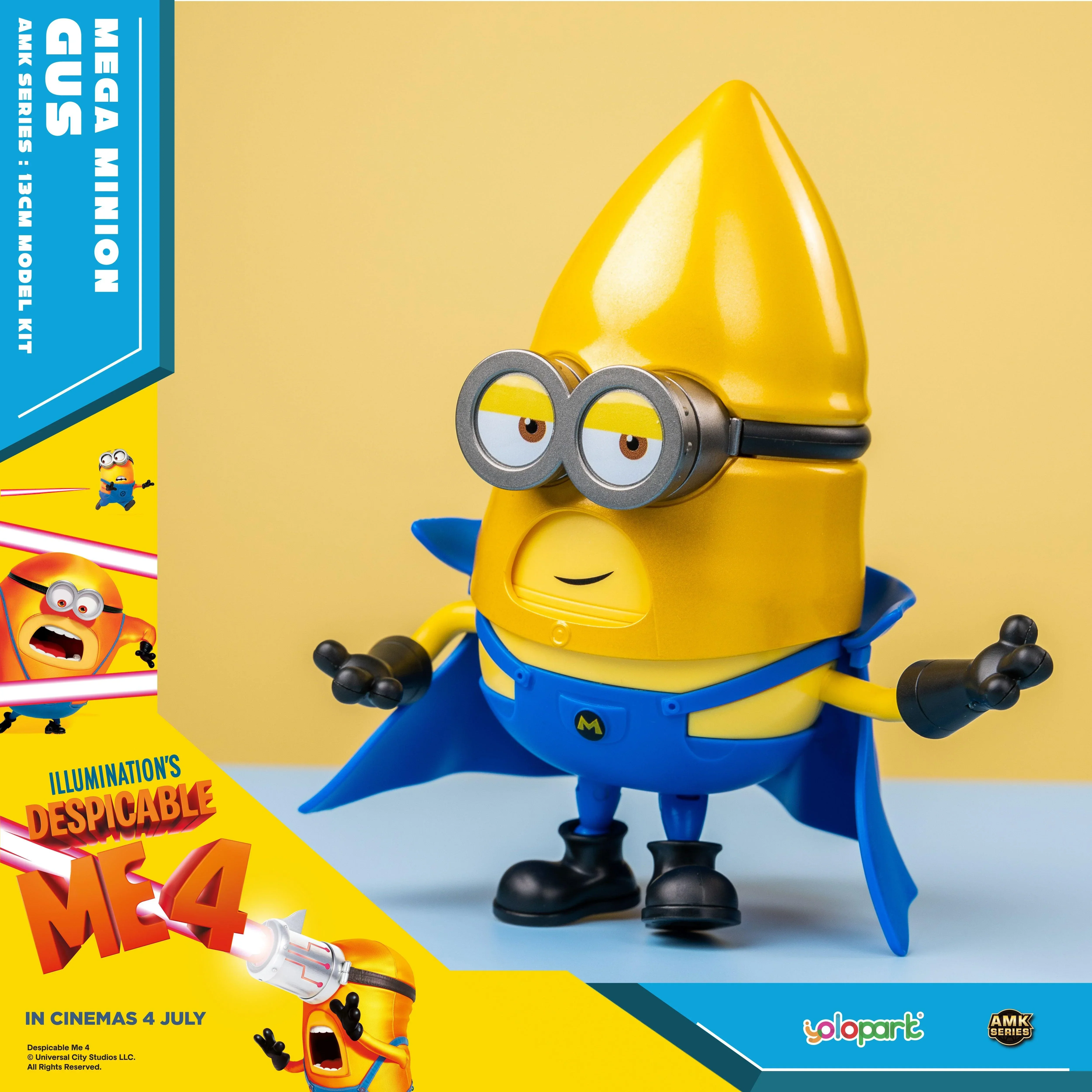 Despicable Me 4 - 12cm Mega Minion Gus Model Kit - Image 6