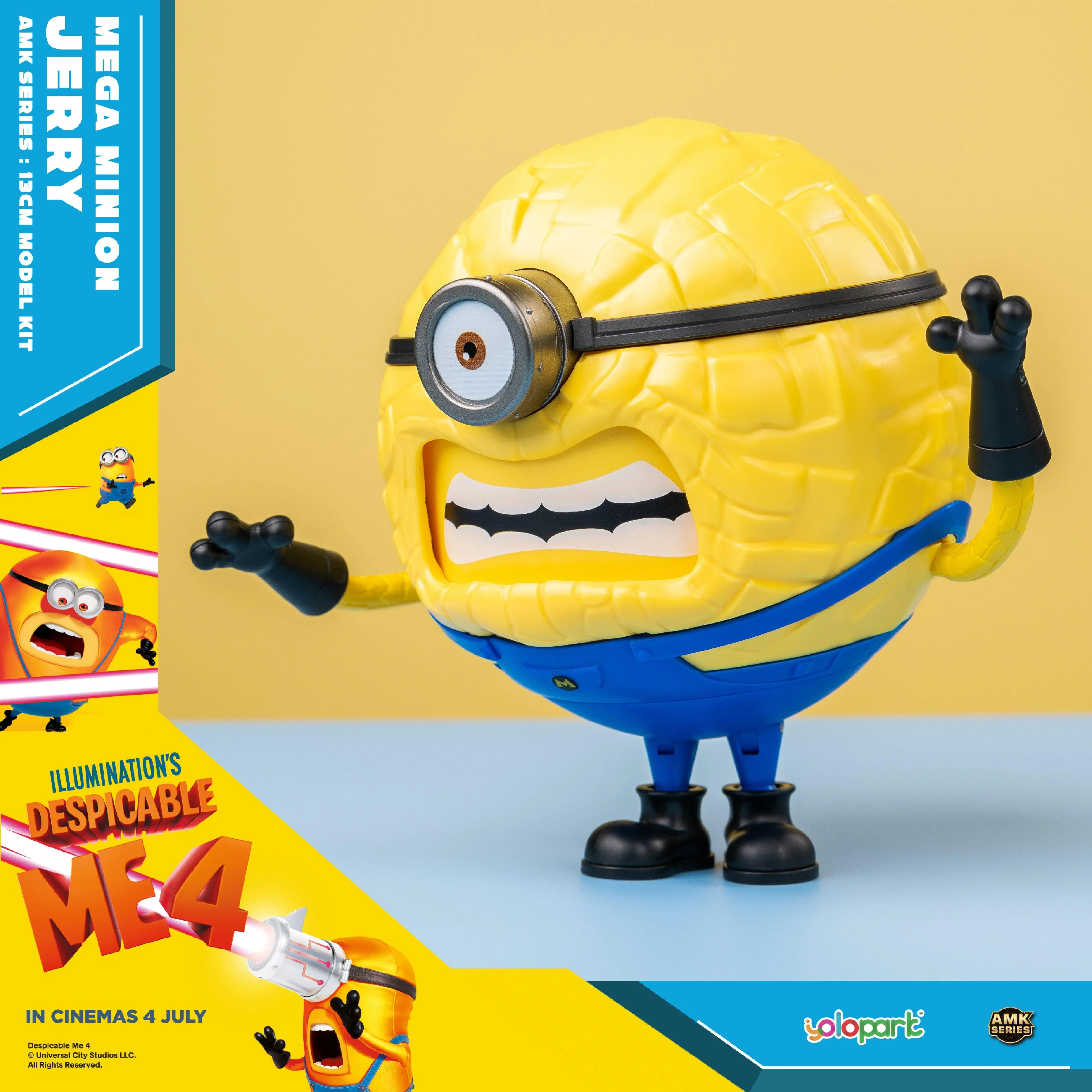 Despicable Me 4 - 12cm Mega Minion Jerry Model Kit - Image 4