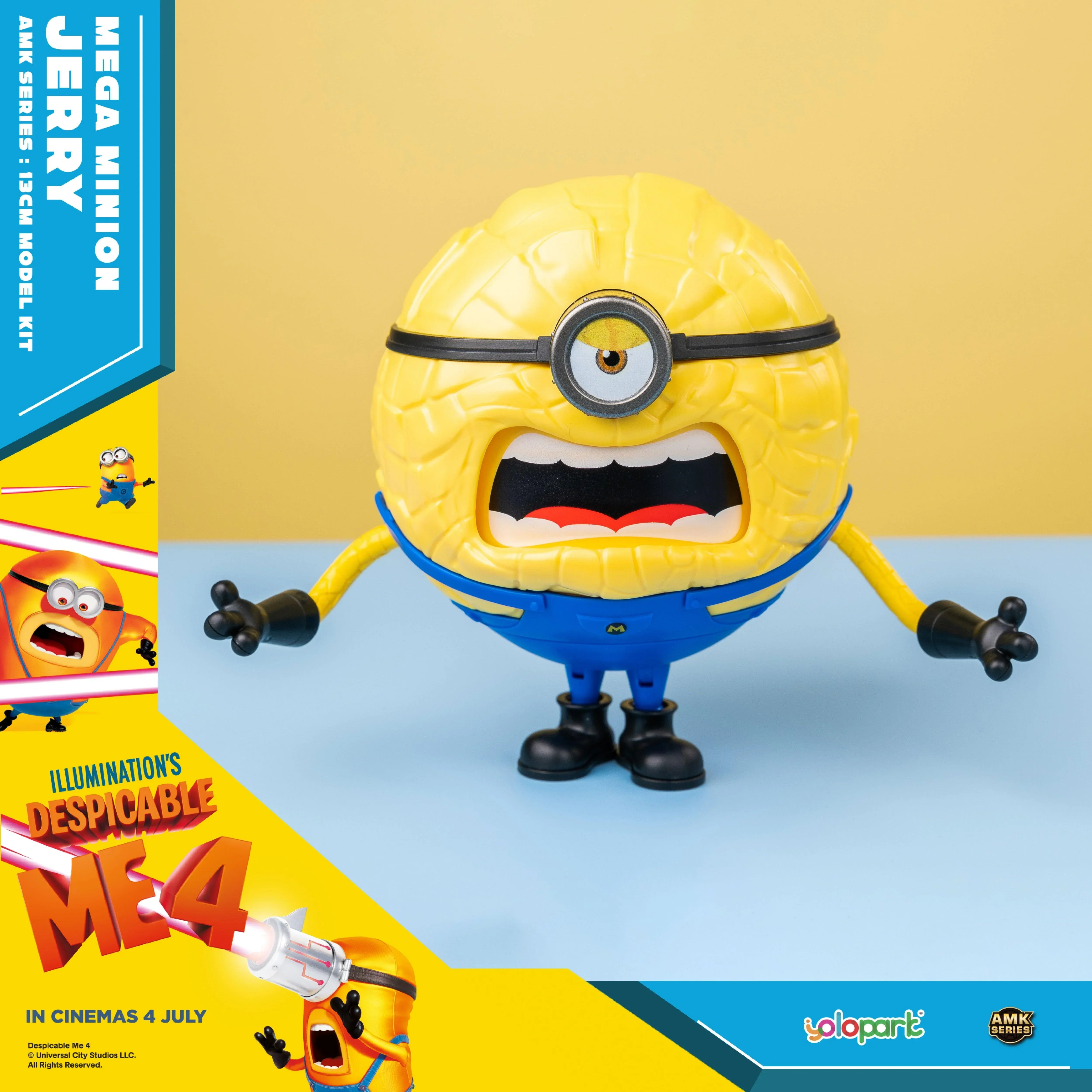 Despicable Me 4 - 12cm Mega Minion Jerry Model Kit - Image 6