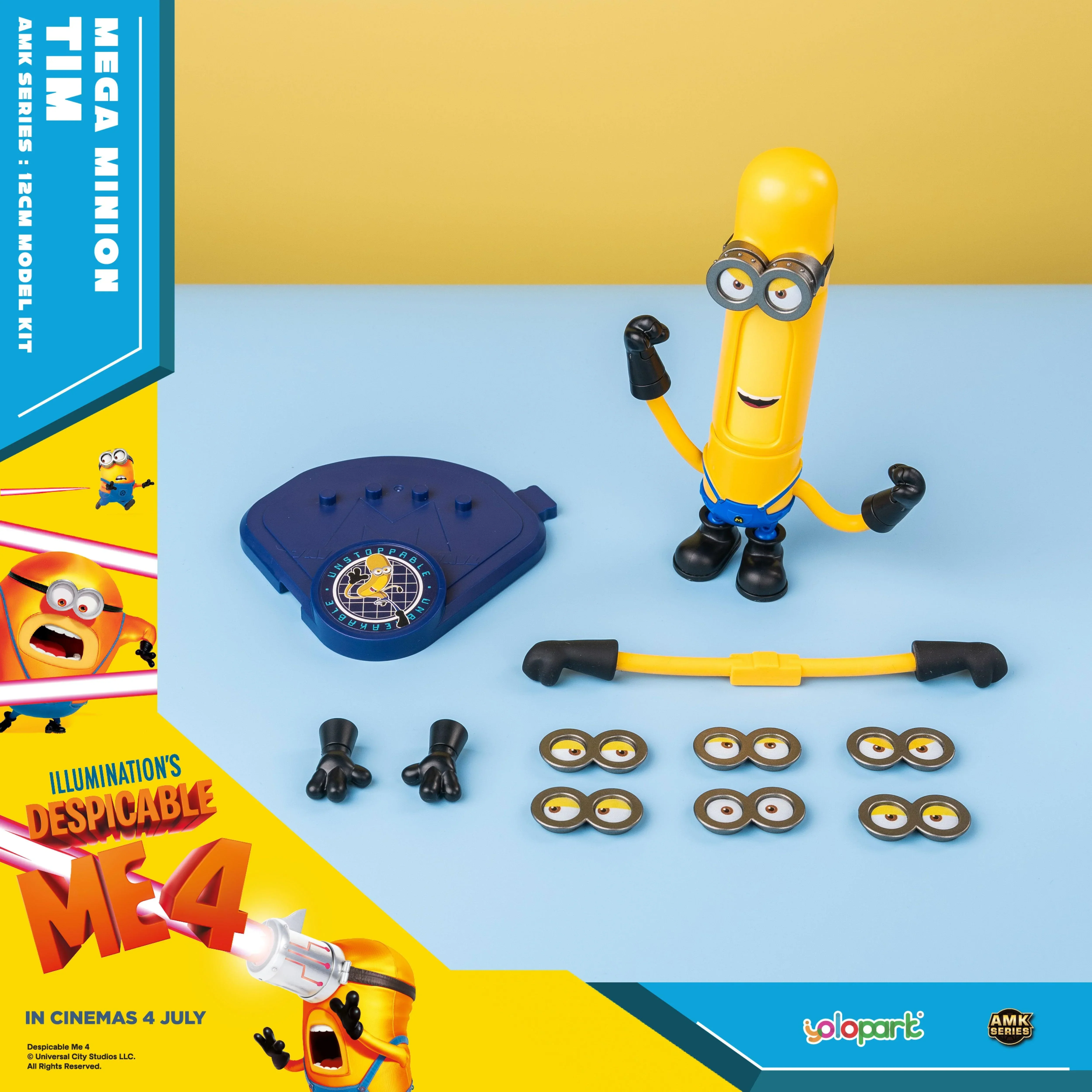 Despicable Me 4 - 13cm Mega Minion Tim Model Kit - Image 10