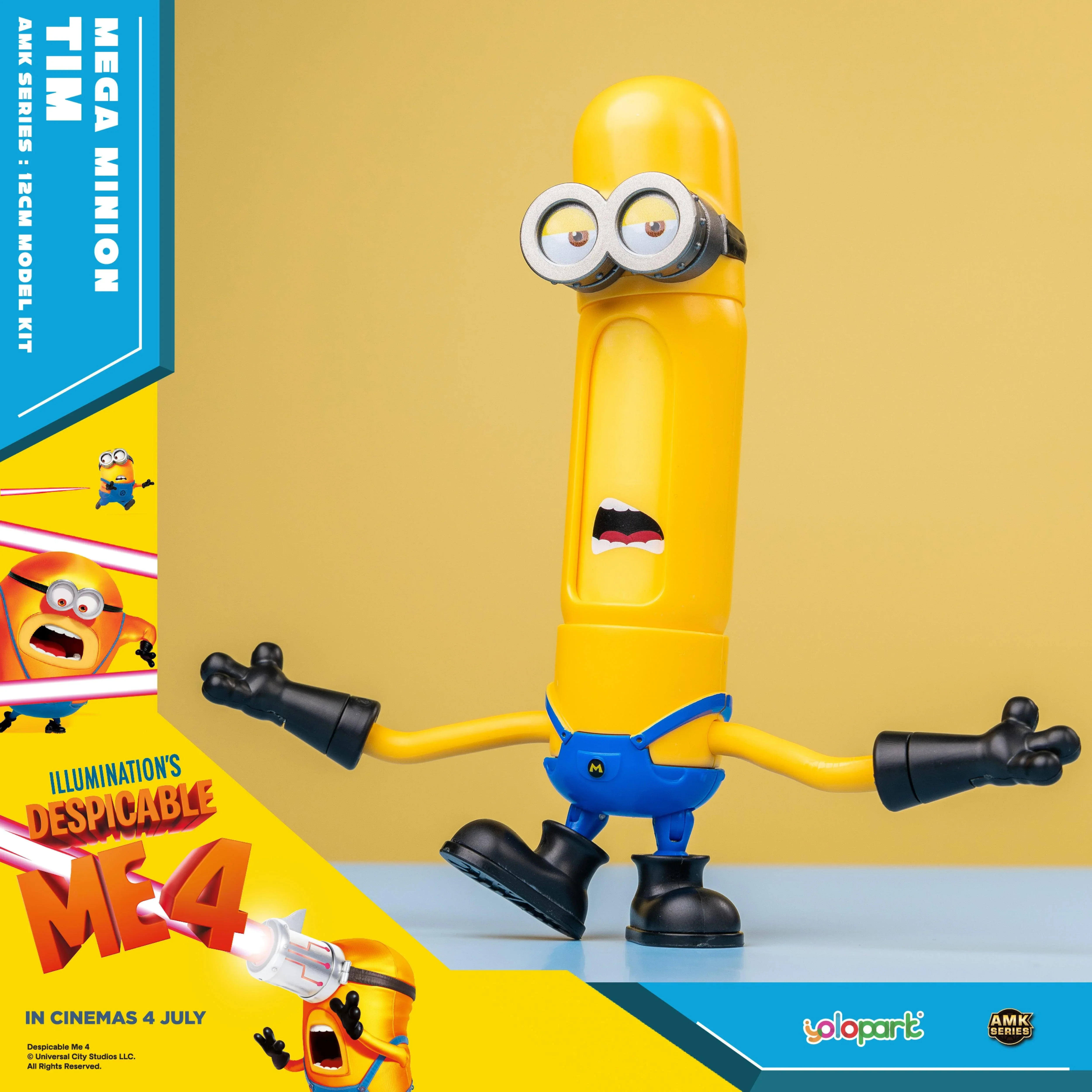 Despicable Me 4 - 13cm Mega Minion Tim Model Kit - Image 4