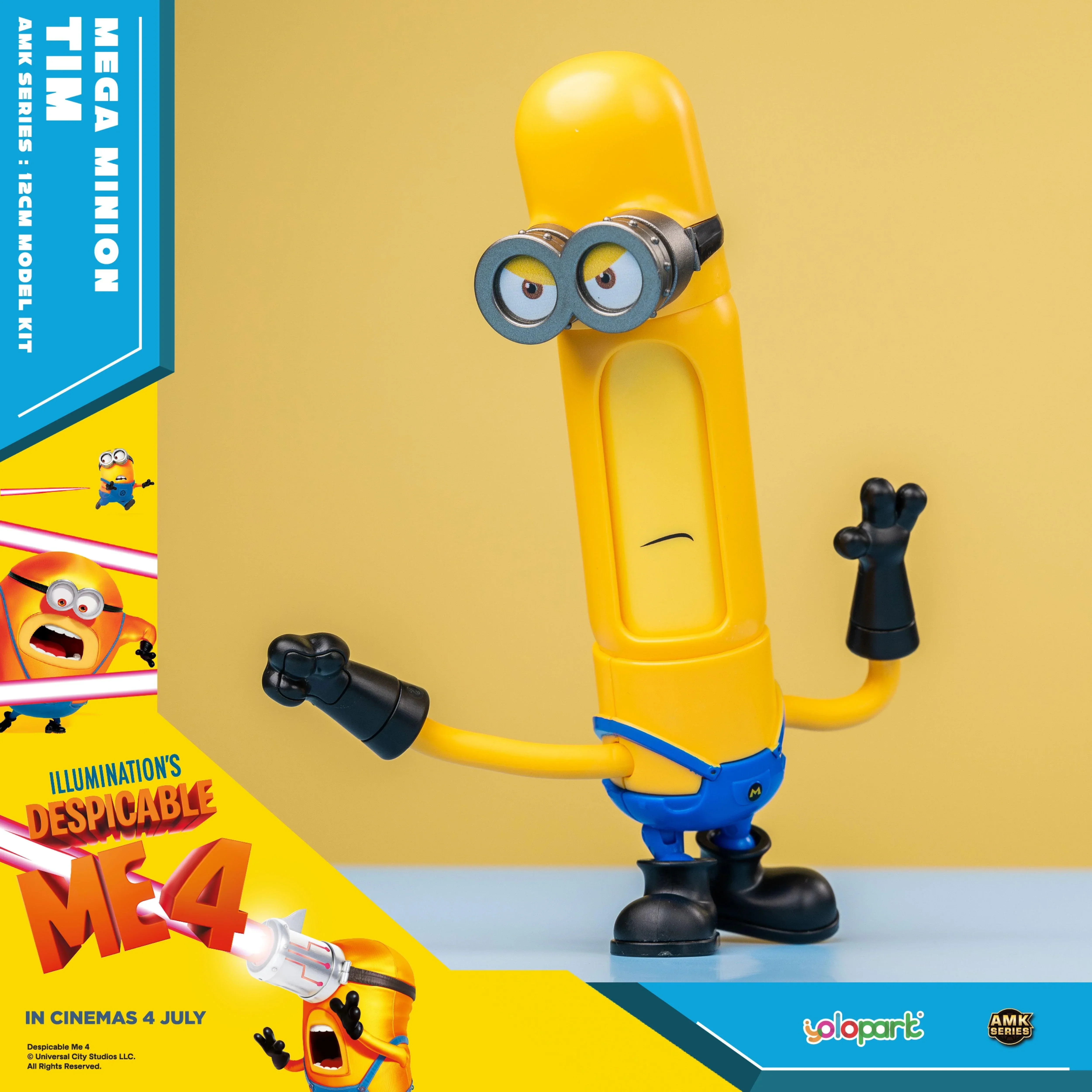 Despicable Me 4 - 13cm Mega Minion Tim Model Kit - Image 6