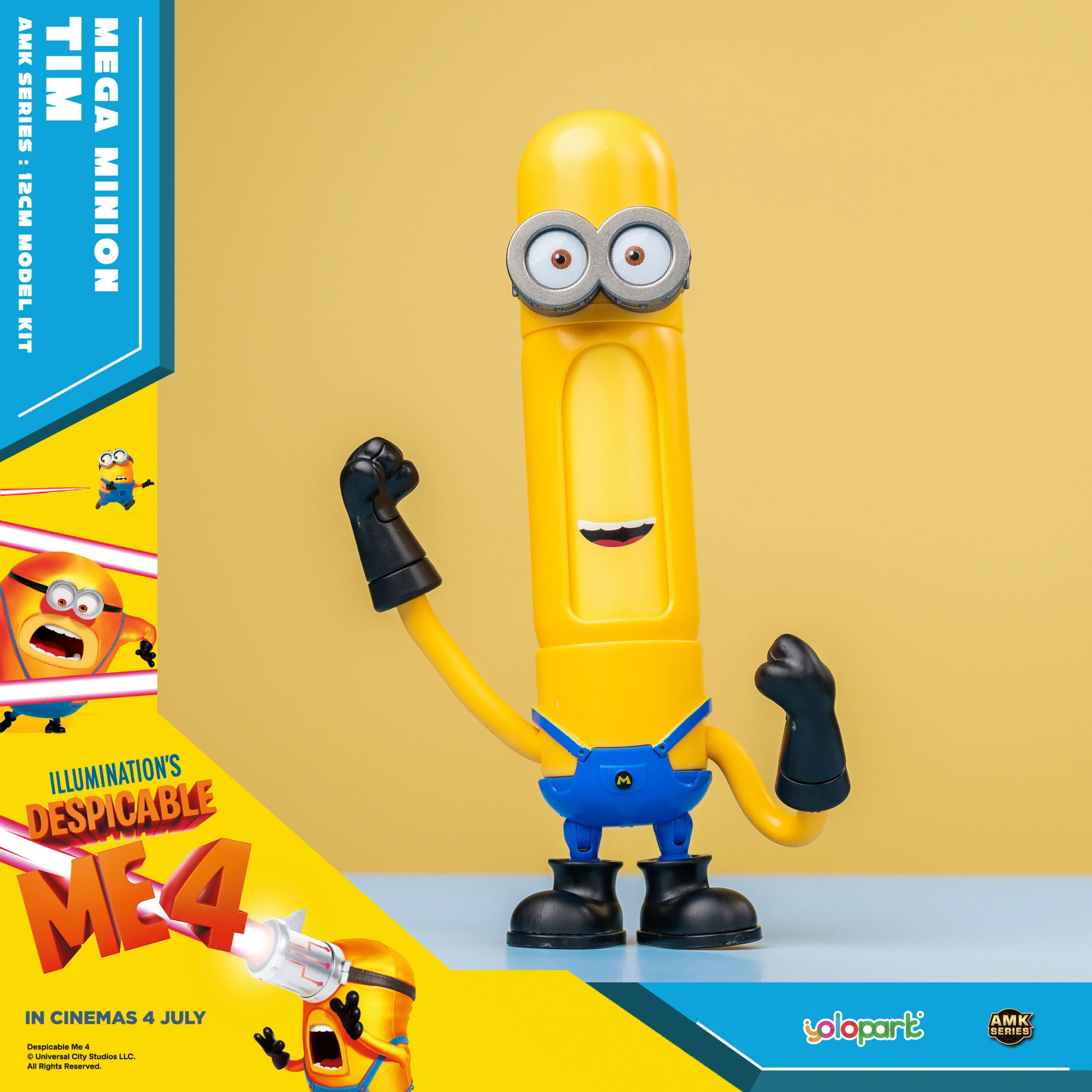 Despicable Me 4 - 13cm Mega Minion Tim Model Kit - Image 8