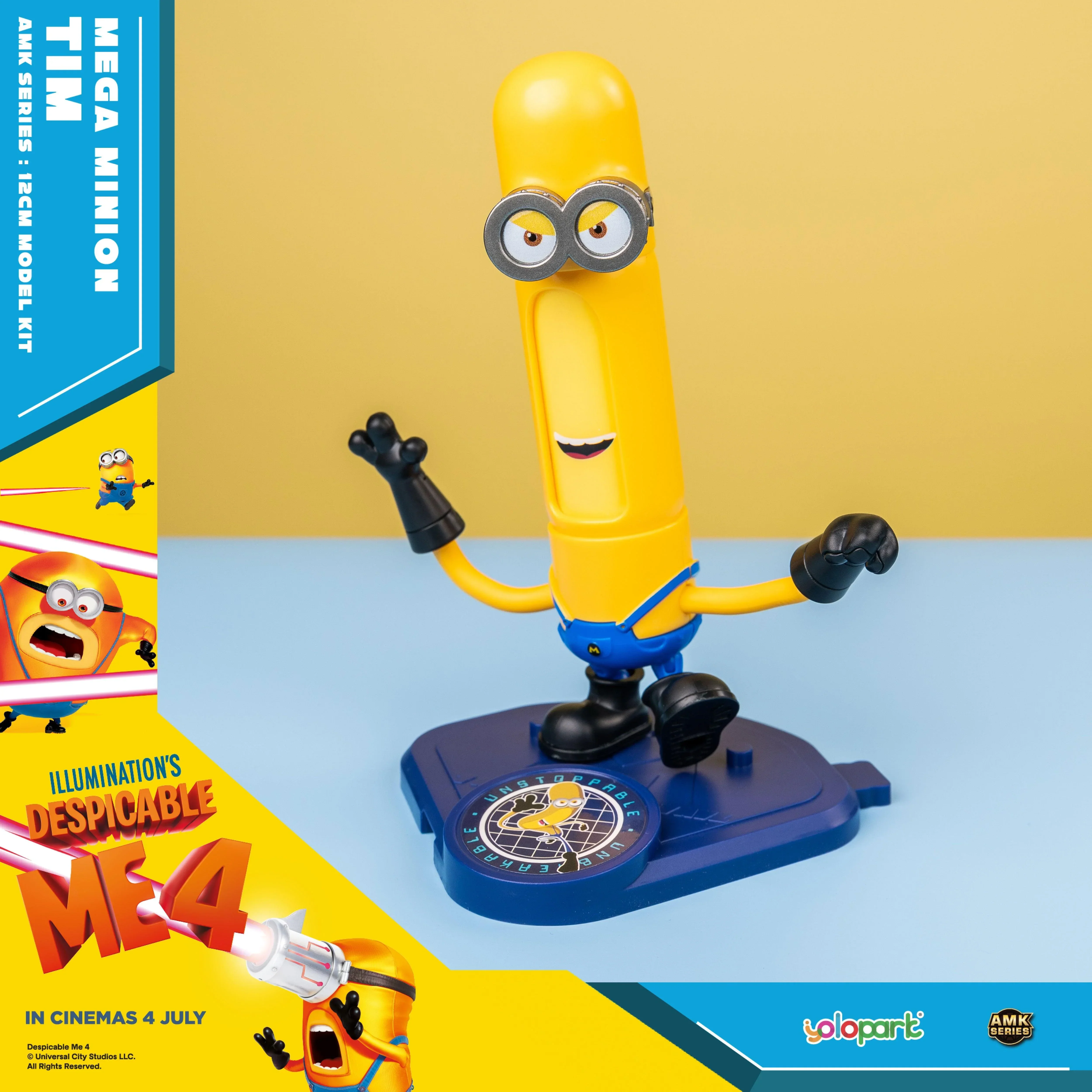 Despicable Me 4 - 13cm Mega Minion Tim Model Kit - Image 9