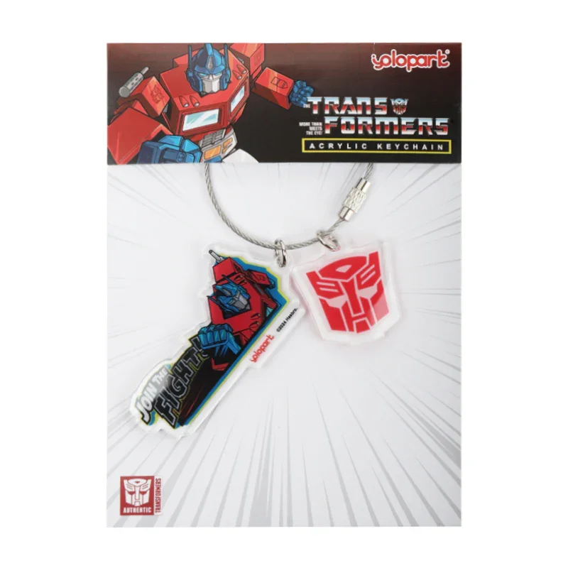 Transformers G1 Acrylic Keychain - Optimus Prime & Megatron - Image 2