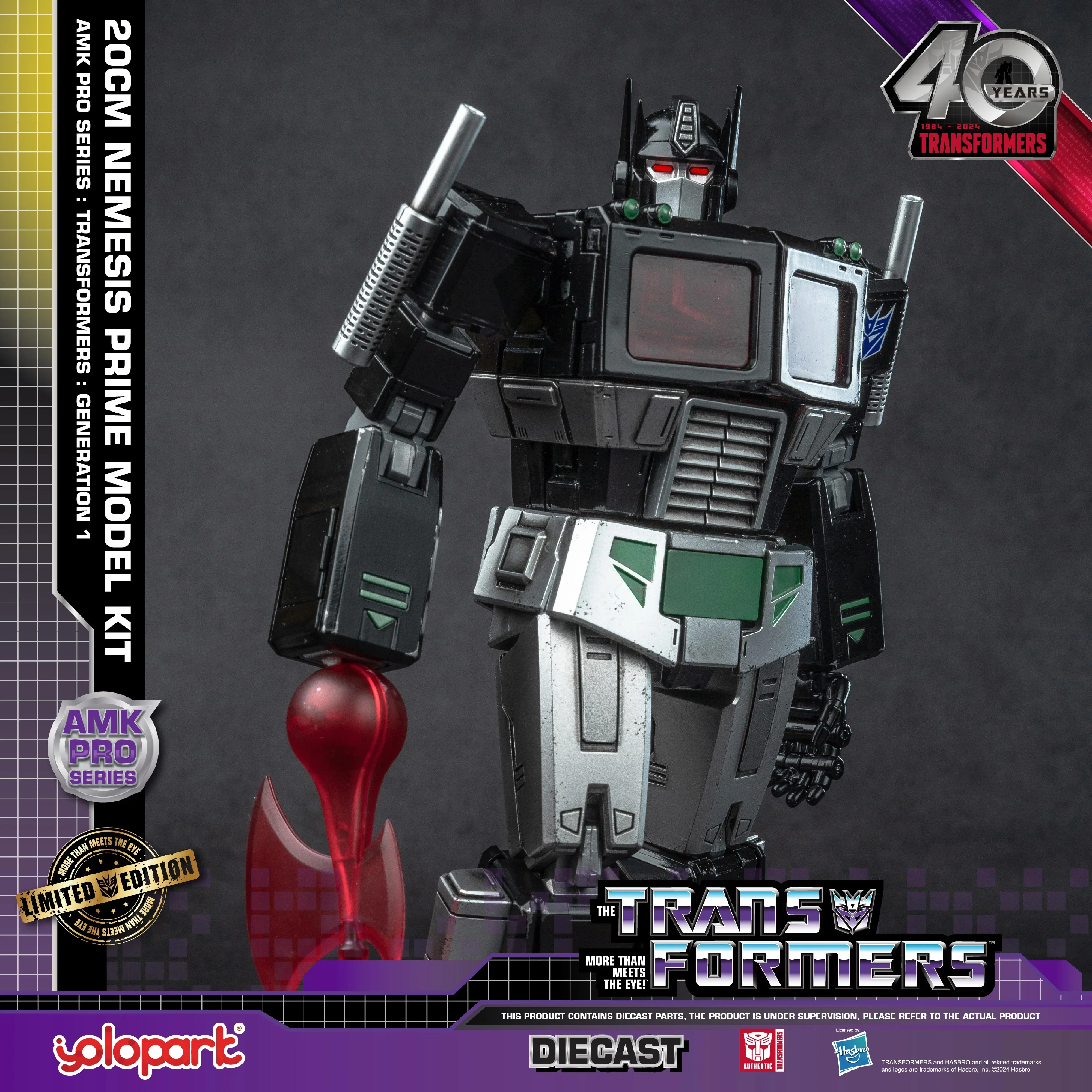 Transformers: Generation 1 - 20cm Nemesis Prime Model Kit - AMK PRO Series - Image 15
