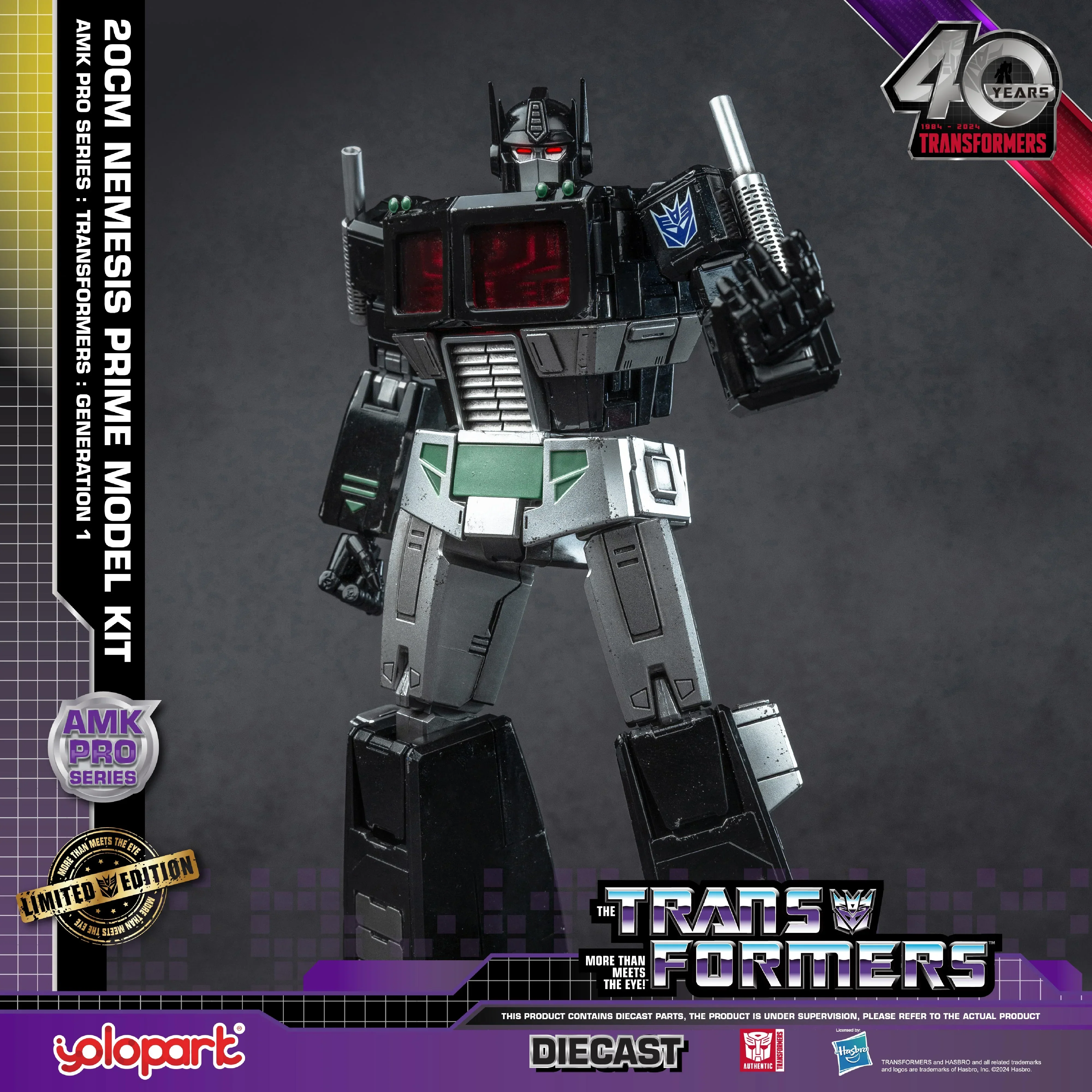 Transformers: Generation 1 - 20cm Nemesis Prime Model Kit - AMK PRO Series - Image 18