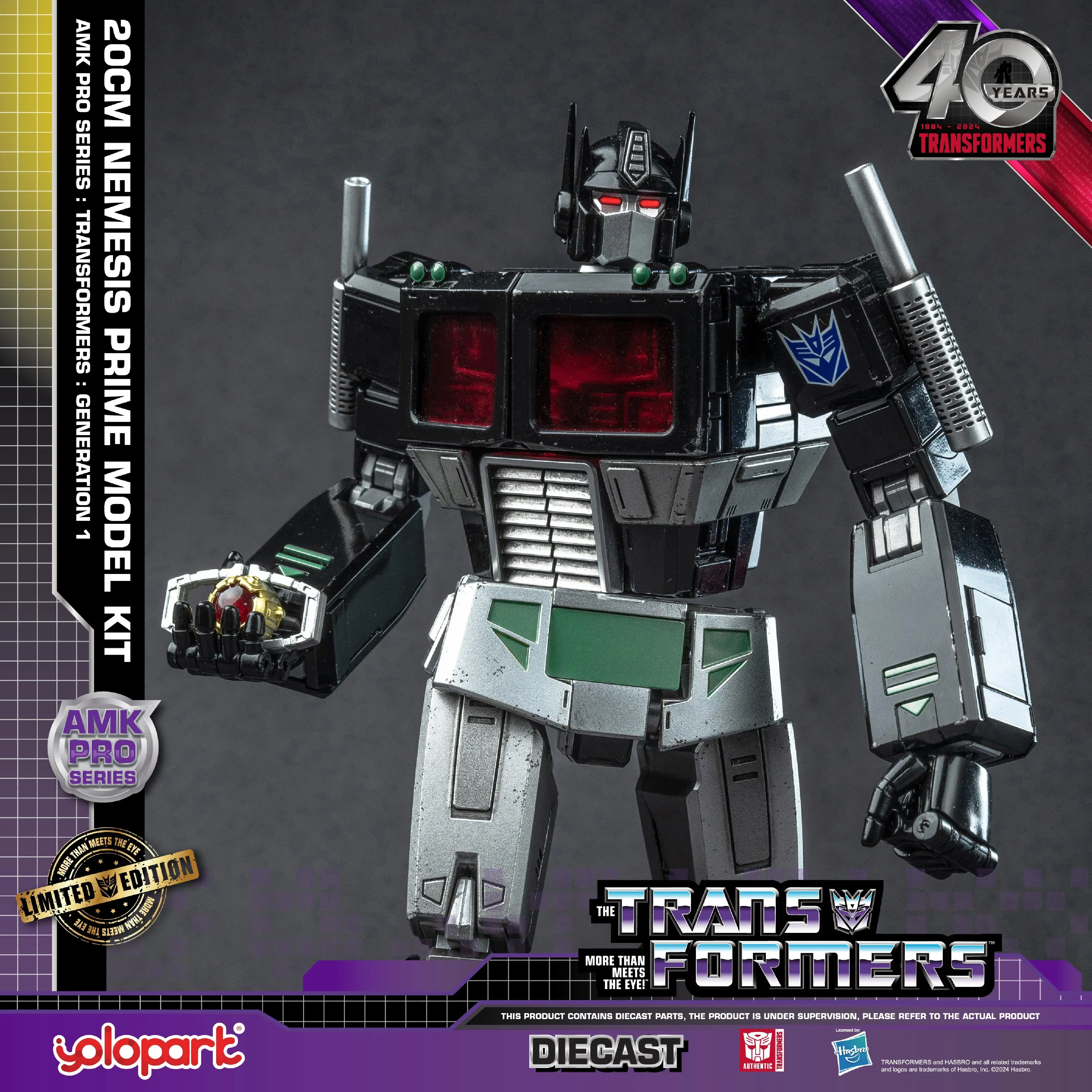 Transformers: Generation 1 - 20cm Nemesis Prime Model Kit - AMK PRO Series - Image 7
