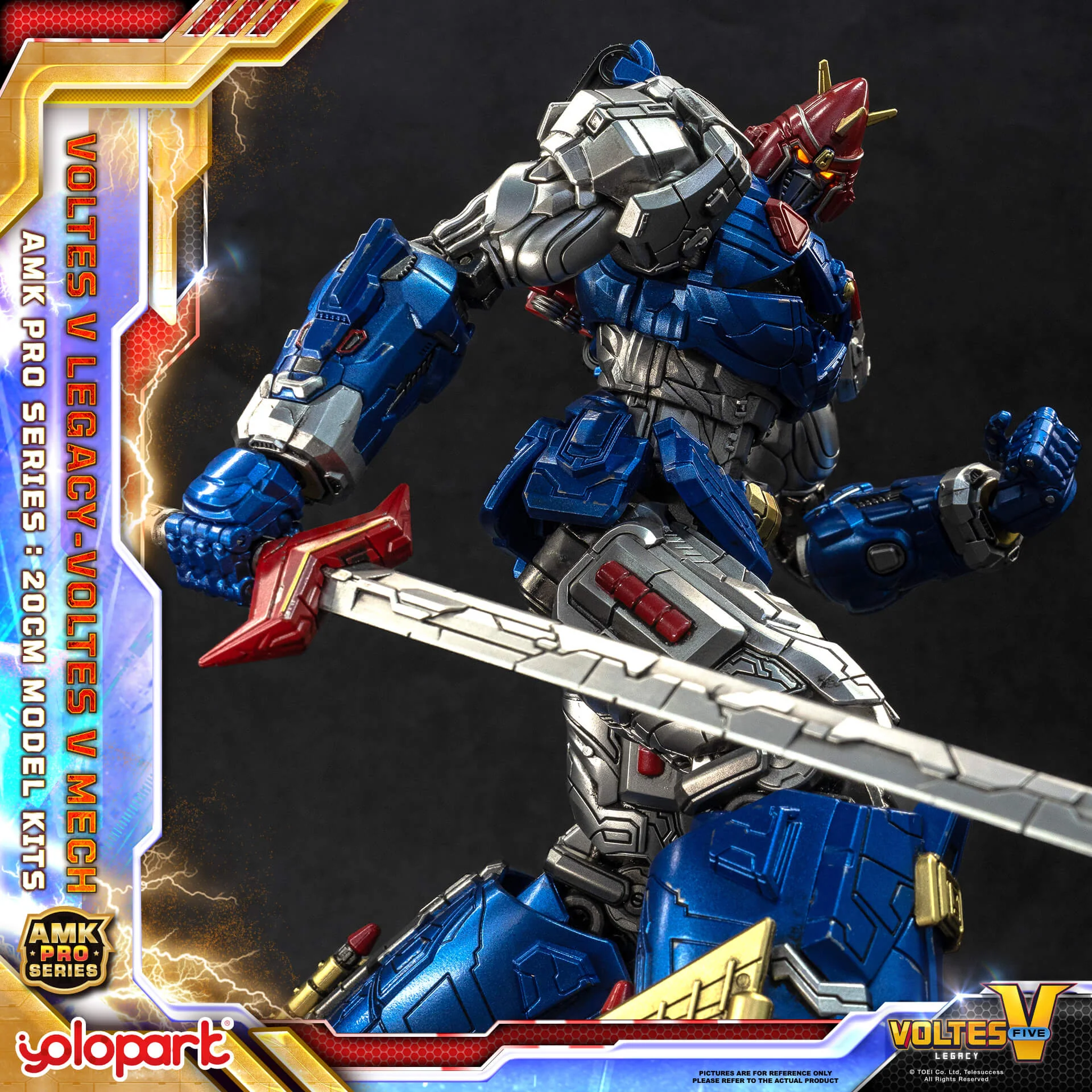 Voltes V: Legacy - 20cm Voltes V Mech Model Kit - AMK PRO Series